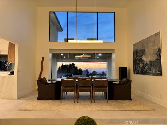 Dining room, Interior, Pendant Lights, Water