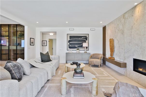 Fireplace, Interior, Living room, Recessed Lighting