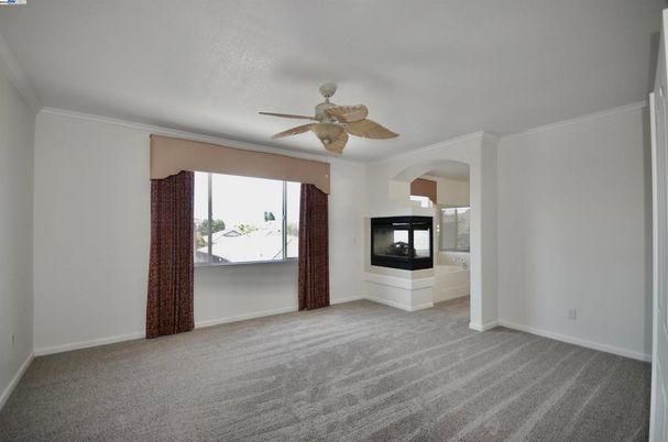 Empty room, Fireplace, Interior