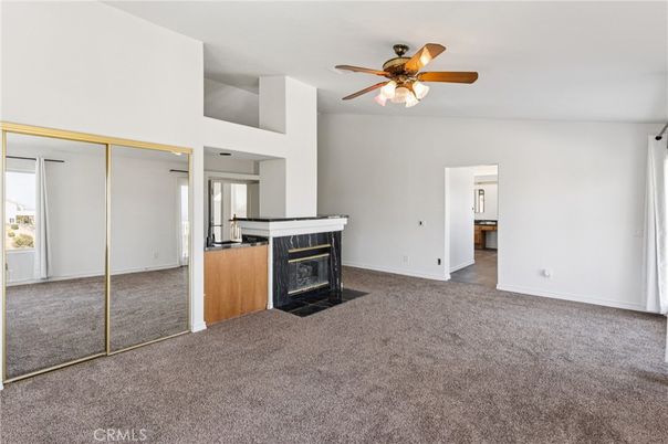 Empty room, Fireplace, Interior