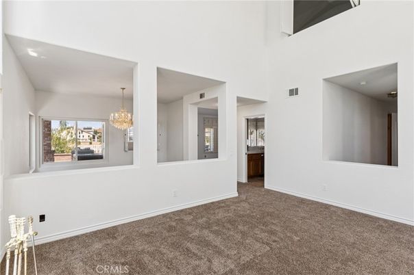 Chandelier, Empty room, Interior