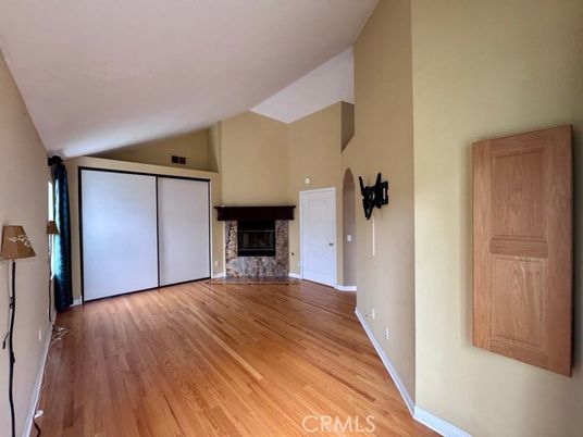 Empty room, Fireplace, Interior, Wood Texture Flooring