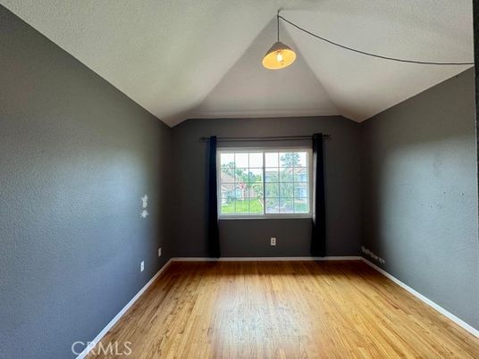 Empty room, Interior, Pendant Lights, Wood Texture Flooring