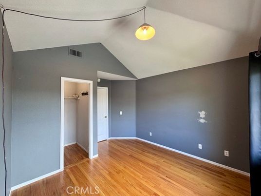 Empty room, Interior, Pendant Lights, Wood Texture Flooring