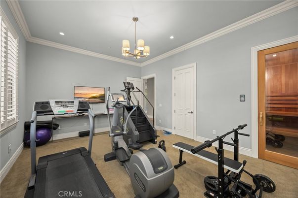 Fitness Equipment, Interior, Recessed Lighting, Sauna Room