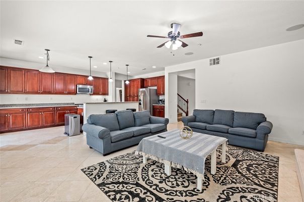 Interior, Kitchen, Living room, Pendant Lights, Recessed Lighting, Stainless Steel Appliances