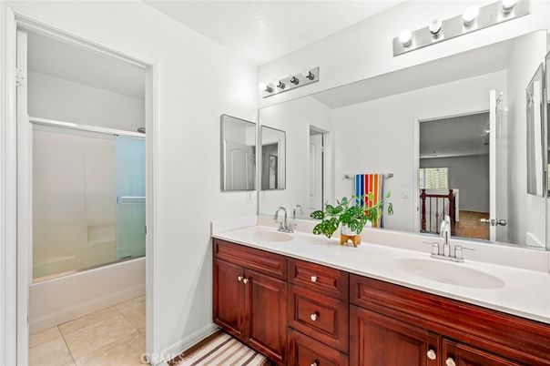 Bathroom, Dual Sink Vanities, Glass Shower, Interior