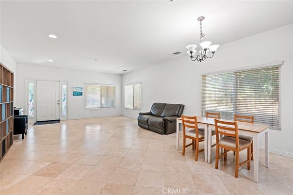 Chandelier, Dining room, Interior, Recessed Lighting