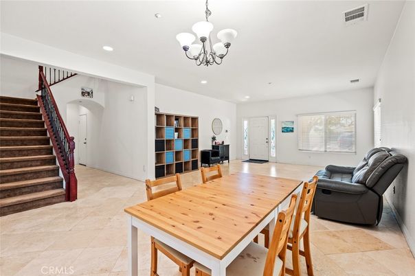 Chandelier, Dining room, Interior, Recessed Lighting