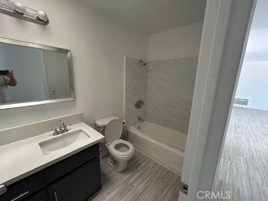 Bathroom, Interior, Marble Walls, Wood Texture Flooring