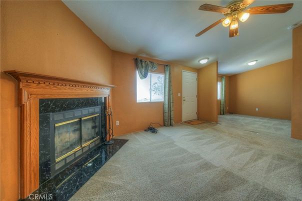 Empty room, Fireplace, Interior