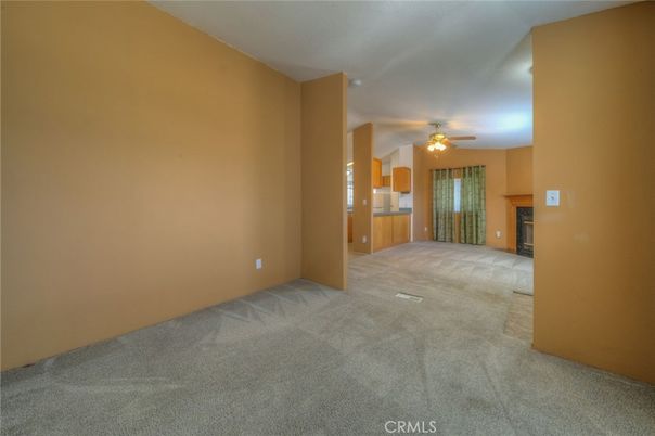 Empty room, Fireplace, Interior
