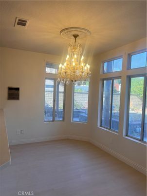 Chandelier, Empty room, Interior