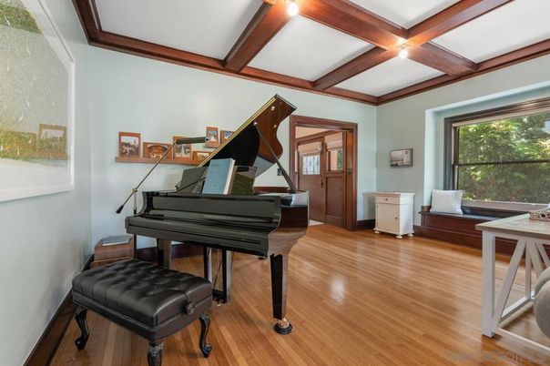 Interior, Piano, Wooden Beams, Wood Texture Flooring