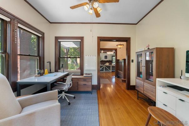 Home Office, Interior, Wood Texture Flooring