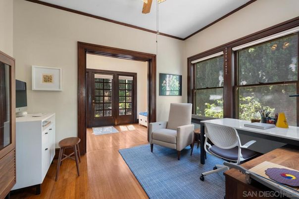 Home Office, Interior, Wood Texture Flooring
