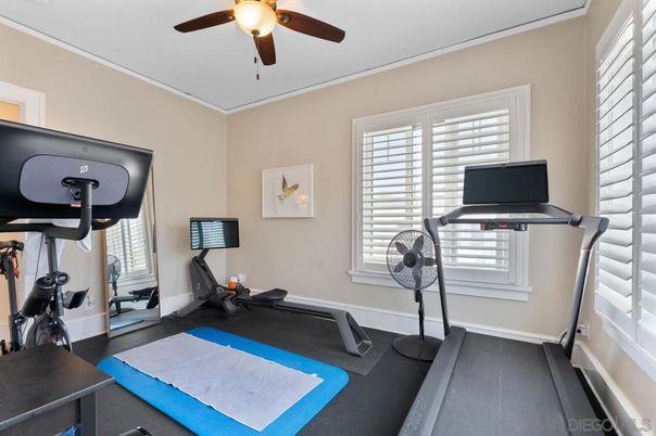Fitness Equipment, Interior, Wood Texture Flooring