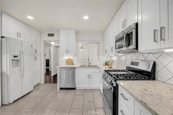 Interior, Kitchen, Recessed Lighting, Stainless Steel Appliances