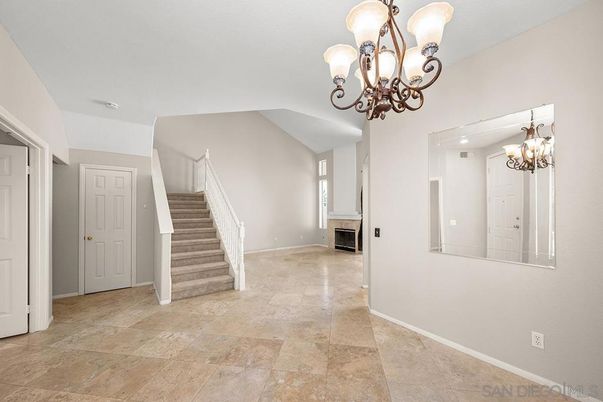 Chandelier, Empty room, Interior