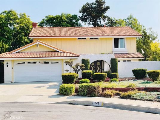 Attached, Exterior, Facade, Spanish Mediterranean