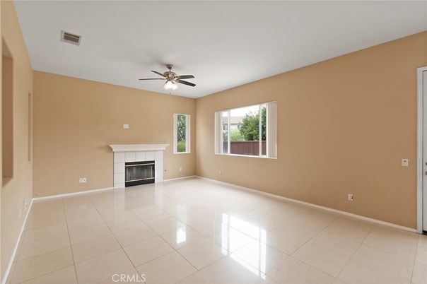 Empty room, Fireplace, Interior