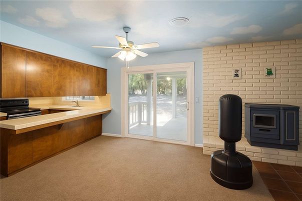 Interior, Kitchen, Stone Walls