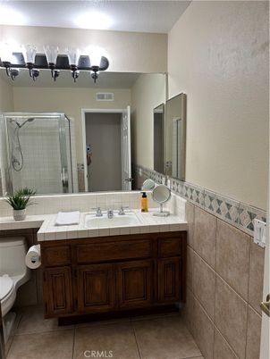 Bathroom, Dual Sink Vanities, Interior, Tile Countertops