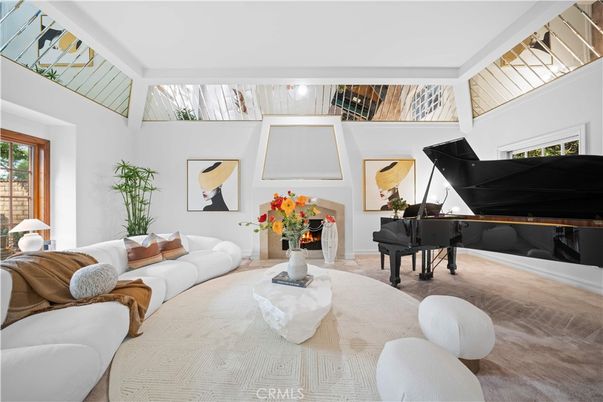 Fireplace, Interior, Living room, Piano