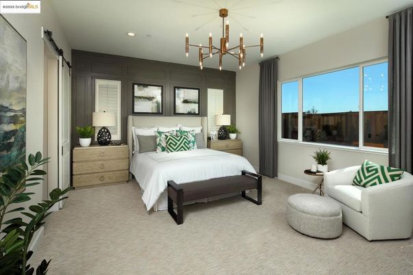 Bedroom, Interior, Pendant Lights, Recessed Lighting