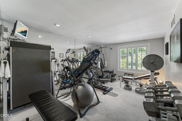 Fitness Equipment, Gym, Interior, Recessed Lighting