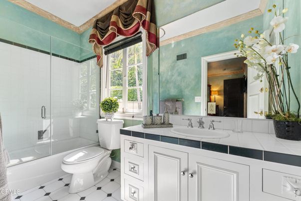 Bathroom, Glass Shower, Interior, Tile Countertops