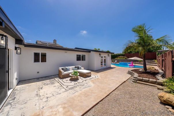 Exterior, Pool, Solar Panels
