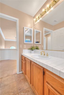 Bathroom, Dual Sink Vanities, Interior, Tile Countertops
