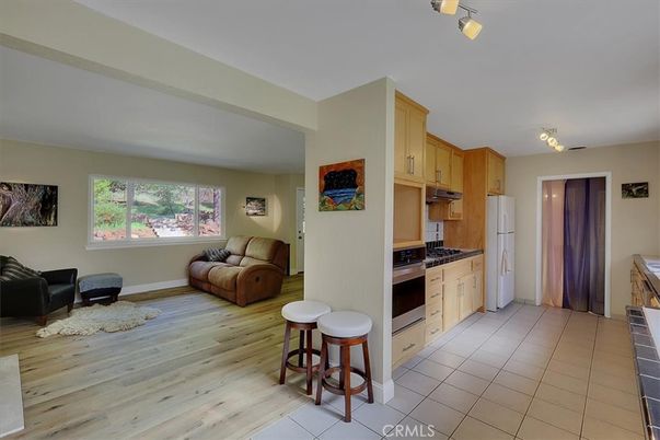 Interior, Kitchen, Living room, Wood Texture Flooring