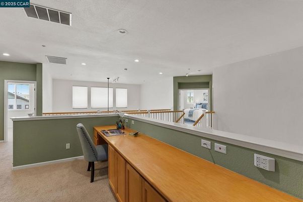 Home Office, Interior, Recessed Lighting