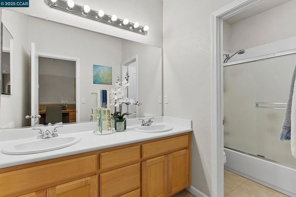 Bathroom, Dual Sink Vanities, Glass Shower, Interior