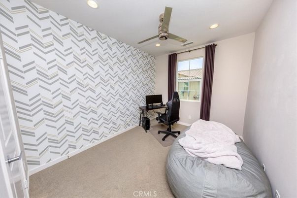 Bedroom, Home Office, Interior, Recessed Lighting