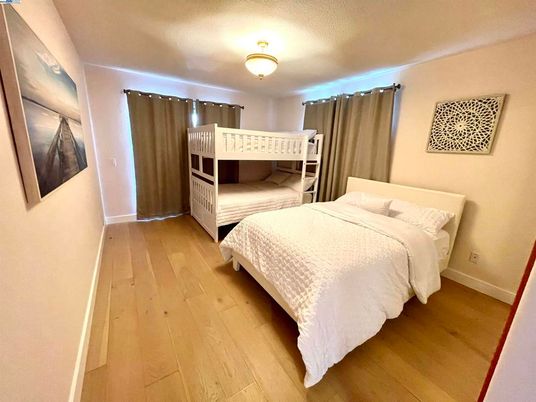 Bedroom, Interior, Wood Texture Flooring