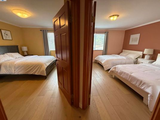 Bedroom, Interior, Wood Texture Flooring