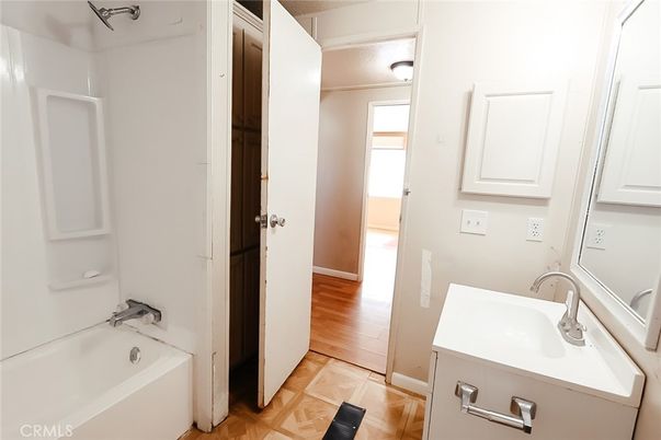Bathroom, Interior, Wood Texture Flooring