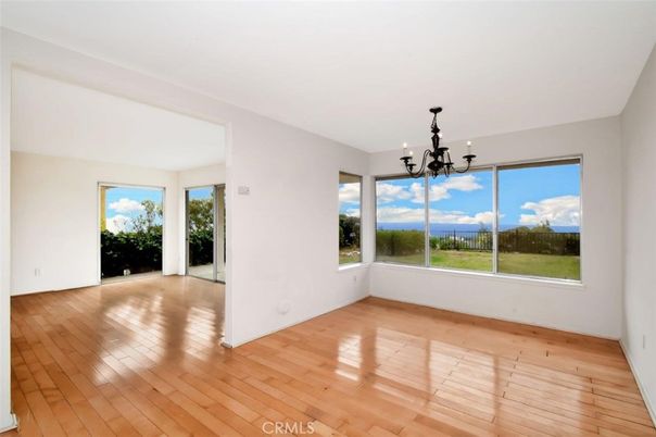 Chandelier, Empty room, Interior, Water, Wood Texture Flooring