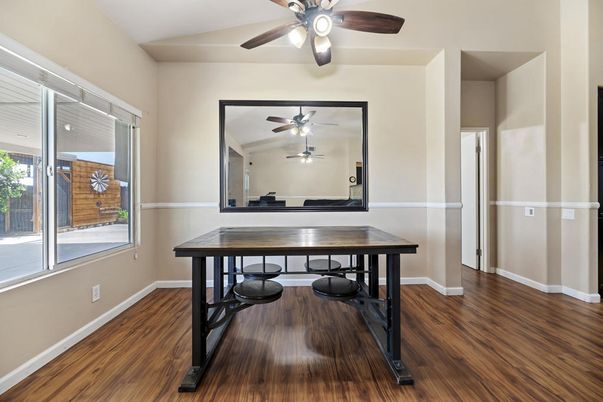 Dining room, Interior, Wood Texture Flooring