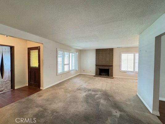 Empty room, Fireplace, Interior