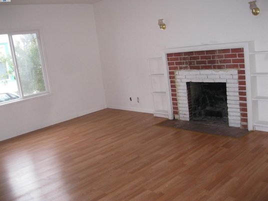 Empty room, Fireplace, Interior, Wood Texture Flooring
