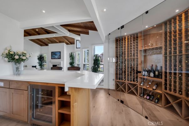 Interior, Recessed Lighting, Wine Storage, Wooden Beams, Wooden Ceilings, Wood Texture Flooring
