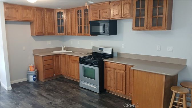 Interior, Kitchen, Wood Texture Flooring