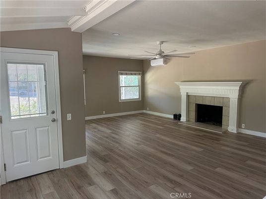 Empty room, Fireplace, Interior, Wood Texture Flooring