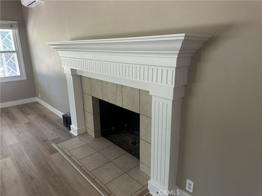 Fireplace, Interior, Wood Texture Flooring