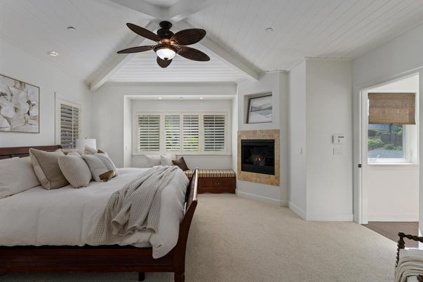 Bedroom, Fireplace, Interior, Recessed Lighting