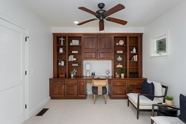 Home Office, Interior, Recessed Lighting